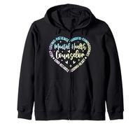 Consejero de Salud Mental Amante Paciencia Consciente Compasivo Sudadera con Capucha