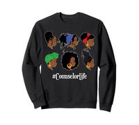 Consejero Escolar Vida Afro Afroamericana Negra Mujer Sudadera