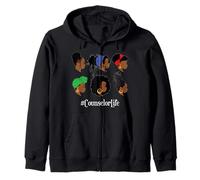 Consejero Escolar Vida Afro Afroamericana Negra Mujer Sudadera con Capucha
