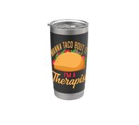 Consejero Taco Lover Quiero Taco Bout Soy Terapeuta Vaso térmico de acero inoxidable de doble pared
