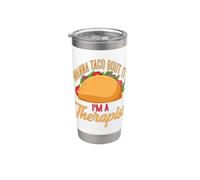 Consejero Taco Lover Quiero Taco Bout Soy Terapeuta Vaso térmico de acero inoxidable de doble pared