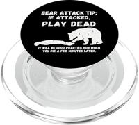 Consejo de Bear Attack: Hazte el Muerto: Supervivencia con Humor Negro PopSockets PopGrip para MagSafe