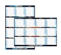 Consejo de planificación anual - Calendario de pizarra, calendario a bordo de borrado en seco | Planificador de pared del equipo de trabajo, planificador de pared estético, organizador
