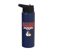 Consejo de seguridad en el lugar de trabajo No pongas tus dedos retro Stainless Steel Insulated Water Bottle