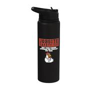 Consejo de seguridad en el lugar de trabajo No pongas tus dedos retro Stainless Steel Insulated Water Bottle