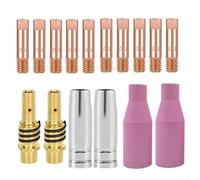 Consejos de contacto 0 9mm con soporte para MB15 para soplete de soldadura 15AK, kit incluye loza y boquillas de gas cónicas para soldadura MIG MAG