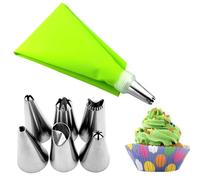 Consejos de decoración de pasteles - Esmalte de acero inoxidable duradero y bolsa de pastelería | Procesos de horneado reutilizables para cupcakes, pasteles, galletas, decoración, herramientas para