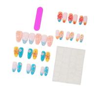Consejos de manicura con diseño costero de flores 3D, cubiertas artificiales de ABS con detalles de mar similares a perlas para playa, viajes, fiestas, looks de manicura artificial, cubiertas