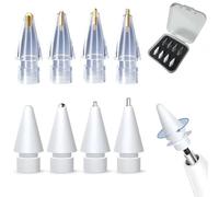 Consejos de repuesto para Apple Pencil 1ª y 2ª C C & Pencil Pro Tips, puntas avanzadas resistentes al desgaste silenciosas a prueba de arañazos, puntas de lápiz de alta precisión para iPad (8)