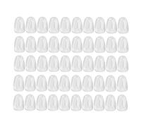 Consejos de tablero de color de uñas Vidrio transparente Exhibición de arte de uñas Gota de agua transparente Cabeza redonda para salones de uñas Profesionales 50 piezas Material