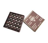 Consejos de Taco de Piscina: de Cincuenta Piezas, Kits de Punta, tamaños de Diez a Trece mm, Cabeza de Piel sintética, reemplazo Granate, Kit de reparación Profesional de Almacenamiento |