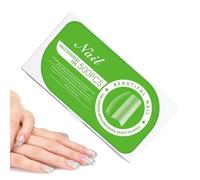 Consejos de uñas falsas de media cubierta, puntas de uñas falsas, 500X Long Square Soft Gel False Presione las puntas de las uñas, Extensiones de uñas reutilizables resistentes a la rotura previa al b