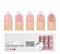 Consejos Franceses De 150 Piezas Presione En Las Uñas Aplicadas Base Base Aplicada Y Imprimación Matte Matte Ups Nails For Salon ABS Nail