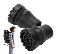 Consejos para el bastón, Punta para el bastón | Puntas de repuesto para cargas pesadas 2 piezas | Puntas de caña de suelo antideslizantes, puntas de muleta de repuesto para caña, n