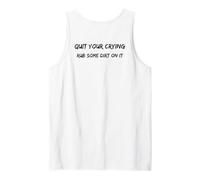 Consejos para papá deja de llorar y frota un poco de suciedad en él divertido Camiseta sin Mangas