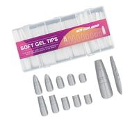 Consejos que no requieren lijado de uñas ABS flexibles para mezclar sin problemas y un uso prolongado, extensiones de uñas sin costuras
