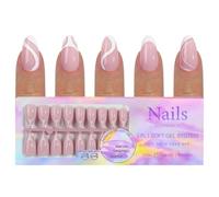 Consejos Uñas Francesas Para Entusiastas 150pcs Prensa Reutilizable Y Práctica Sobre Uñas Cómodas Para Diseños Uñas Uso Diario