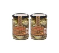 Conserva de Alcachofas en Aceite Enteras 10/12 Frutos - Tarro de 445 g - Conservas Acequia (Pack de 2 tarros)