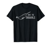 Conservación de Narvales Salvar a los Narvales Océano Vida Silvestre Arte Camiseta