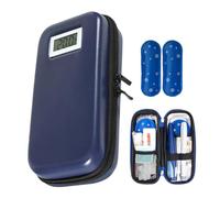 Conservación Fría Fiable - Bolsa De Refrigeración De Medicamentos, Caja Más Fresca Con Paquetes De Hielo Para Medicamentos, Caja Organizador De Refrigeración Reutilizable Con Pantalla De Tem
