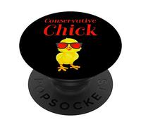 Conservador Chick Conservadurismo Mujer Republicana Extremo Derecho PopSockets PopGrip Intercambiable