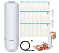 Conservador de Alimentos y Máquina de Envasado al Vacío | Herramienta Manual Portátil Mini,Selladora Al Vacío Compacta - Para Hombres Mujeres Adultos Amigos Familia y Uso Doméstico en Cocina Interior
