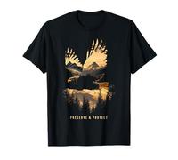 Conservar y proteger Eagle Mountains Naturaleza Amante Animal Camiseta