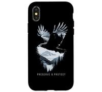 Conservar y proteger Eagle Mountains Naturaleza Amante Animal Carcasa para iPhone X/XS