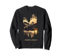 Conservar y proteger Eagle Mountains Naturaleza Amante Animal Sudadera