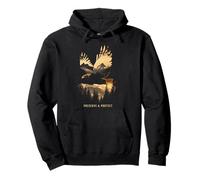 Conservar y proteger Eagle Mountains Naturaleza Amante Animal Sudadera con Capucha