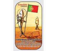 Conservas GRACIETE - Sardina en conserva entera en Aceite de Oliva Extra Picante - 4.23oz / 120gr (paquete de 5 latas)