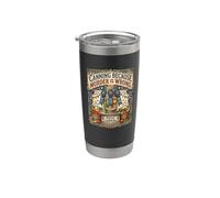 Conservas porque el asesinato está mal divertido canner humor retro Vaso térmico de acero inoxidable de doble pared