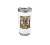 Conservas porque el asesinato está mal divertido canner humor retro Vaso térmico de acero inoxidable de doble pared