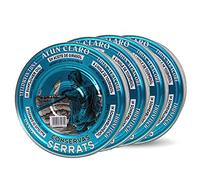 CONSERVAS SERRATS - Atún Claro en Aceite de Girasol - 4 Latas x 1800g (Total: 7200g) - Elaboración Artesanal desde 1890 - Sin Gluten - Rico en Omega 3