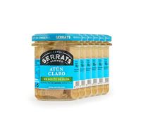 CONSERVAS SERRATS - Atún Claro en Aceite de Oliva Seleccionado - 6 Latas x 190g (Total: 1140g) - Elaboración Artesanal desde 1890 - Sin Gluten - Rico en Omega 3 - Gourmet