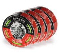 CONSERVAS SERRATS - Bonito del Norte del Cantábrico en Aceite de Oliva - 4 Latas x 1800g (Total: 7200g) - Elaboración Artesanal desde 1890 - Sin Gluten - Rico en Omega 3 - Premium
