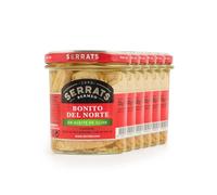 CONSERVAS SERRATS - Bonito del Norte del Cantábrico en Aceite de Oliva - 6 Frascos x 320g (Total: 1920g) - Elaboración Artesanal desde 1890 - Sin Gluten - Rico en Omega 3 - Premium