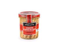 CONSERVAS SERRATS - Cogote de Bonito del Norte del Cantábrico en Aceite de Oliva - 6 Frascos x 320g (Total: 1920g) - Parte Superior del Lomo - Textura Suave - Elaboración Artesanal Tradicional