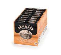 CONSERVAS SERRATS - Mejillones Extra Grandes en Escabeche - 8 Latas x 110g (Total: 880g) - 6/8 Mejillones por lata - Tamaño Excepcional - Elaboración Artesanal desde 1890