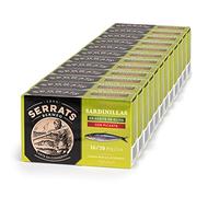 CONSERVAS SERRATS - Sardinillas Txikis en Aceite de Oliva Virgen Picante - 12 Latas x 115g (Total: 1380g) - Con Toque de Picante Equilibrado - Elaboración 100% Artesanal