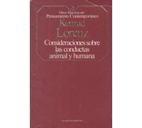 Consideraciones sobre las conductas animal y humana. Traducción de Ángel Sabr...