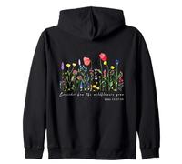 Considere cómo Crecen Las Flores Silvestres Lucas 12 27 Inspirador Sudadera con Capucha