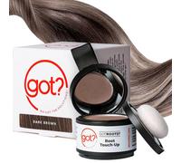 Consigui? Roots - Kit de retoque de raz para cabello castao oscuro - adelgazamiento temporal y cubierta gris relleno de cejas y pigmento en polvo