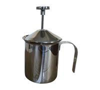 Consistently Stable Foam Creation: This milk frother ensures dense and delicate foam through a unique spring-driven double layer stainless steel mesh, enabling quick manual pressing that delivers perf