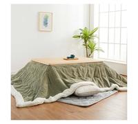 Conslika Juego de Kotatsu de 4 Piezas, Mesa Kotatsu de Invierno para el hogar, Mesa de café para Sala de Estar, Madera Maciza, Regalo cálido para la Familia(Wood Color,120 * 80 * 45cm)