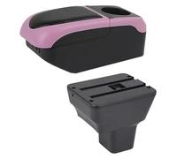 Consola Central Almacenamiento Para Nissan Para Kicks 2016 2017 2018 2019 2020 2021 2022 2023 2024 Caja Almacenamiento Para Reposabrazos Coche Accesorios(S1 Black-pink 6usb)