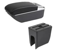 Consola Central Caja Almacenamiento Para D&acia Para Spring Reposabrazos Caja De Coche Almacenamiento Central Con Carga USB(D1 Black Line 7 Usb)