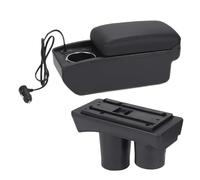 consola central coche Para Citroën C3 C2 Apoyabrazos Para Coche Compartimento Portaobjetos Portavasos Accesorios Interiores(A2 Fastcharging)