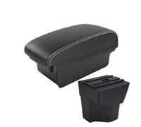 consola central coche Para KIA Para Rio 3 K2 X-line 2011 2012 2013 2014 2015 2016 Reposabrazos Accesorios Coche Almacenamiento Interior USB Apoyabrazos Caja(A Black white NOUSB)