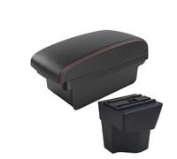 consola central coche Para KIA Para Rio 3 K2 X-line 2011 2012 2013 2014 2015 2016 Reposabrazos Accesorios Coche Almacenamiento Interior USB Apoyabrazos Caja(A Black red NO USB)